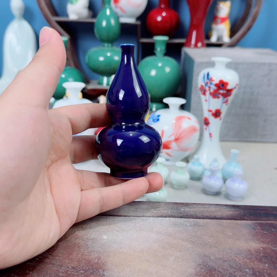 陶瓷手工小花器摆件