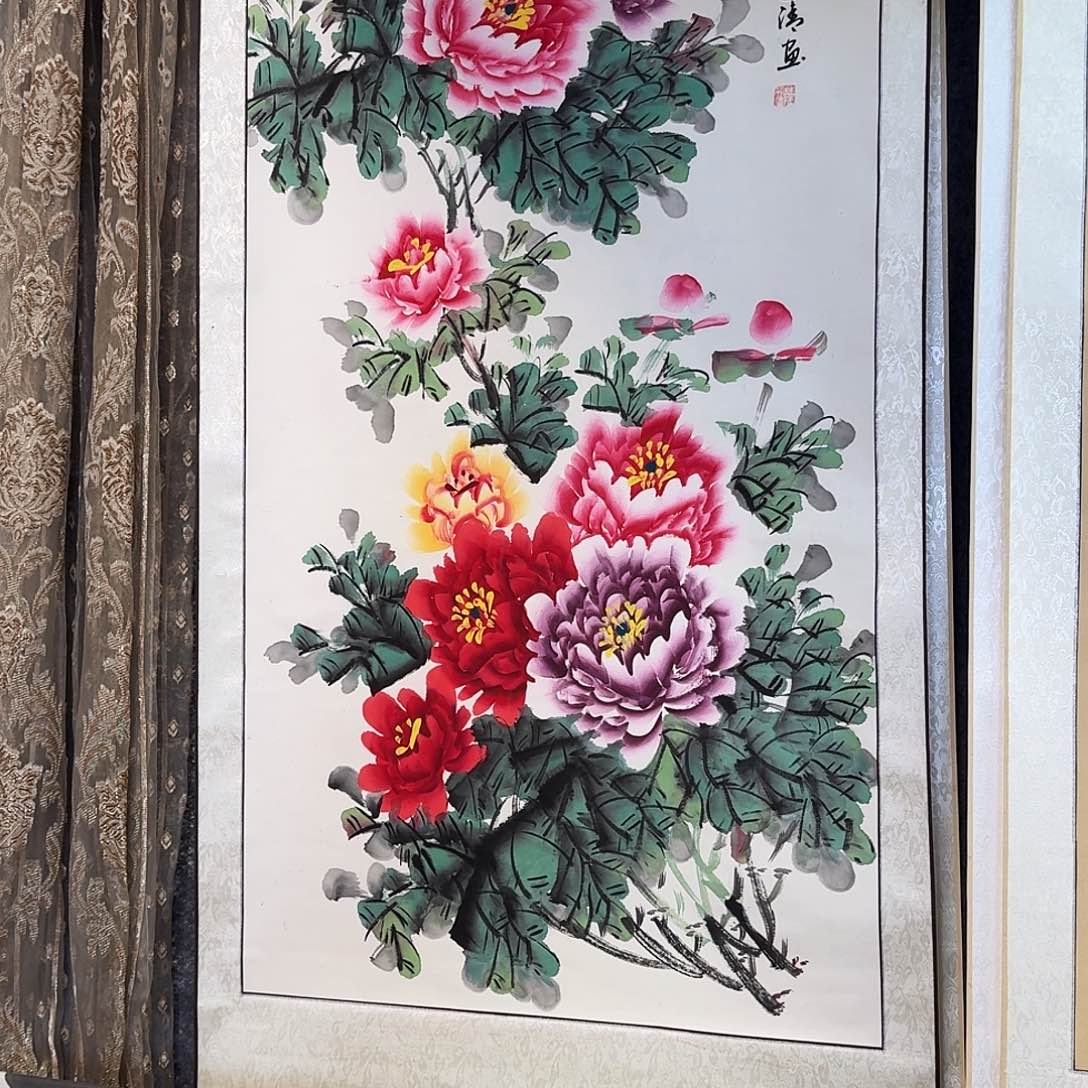 纯手绘国画作品好看四尺