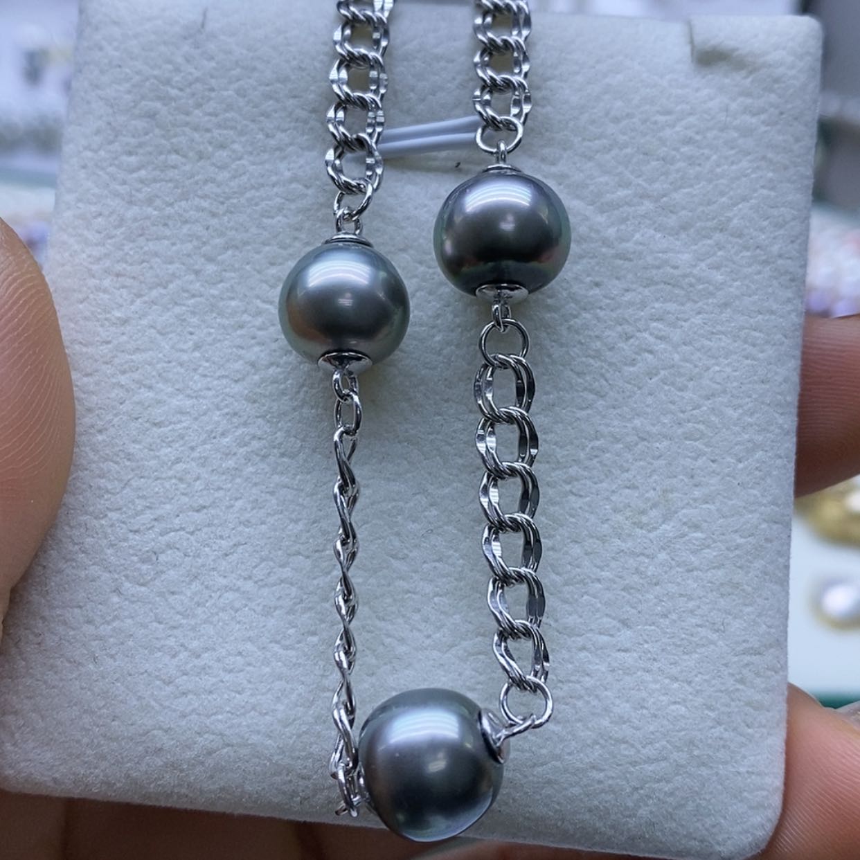 【闪购商品】海水珍珠手链银S925镶嵌