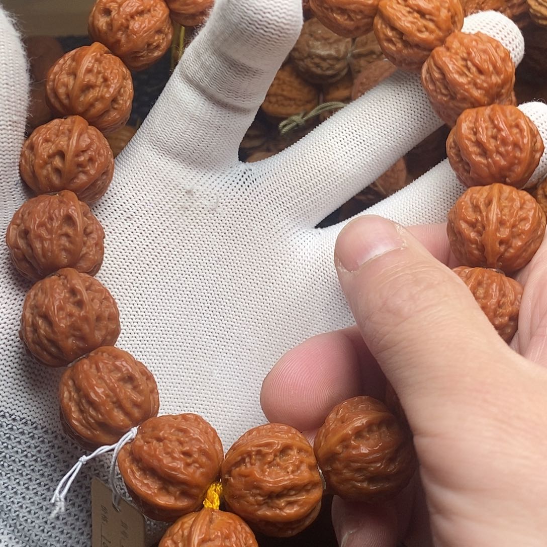 手串/手链核桃粗筋麻花18子手持