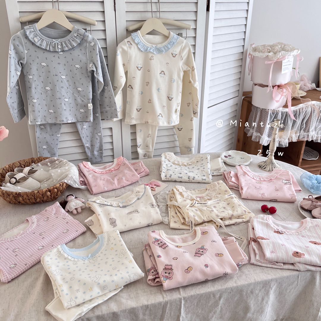 254-棉兔子童装2025冬季新款300g拉架家居服套装-69012组合链接2