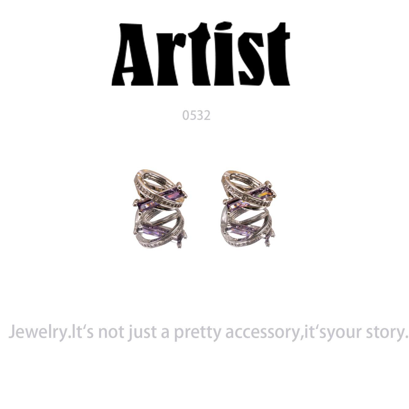 镀K金  Artist  耳饰～0532