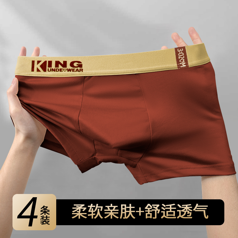 2025年新款男士内裤潮流男款短裤亲肤舒适保暖运动短裤中腰大码