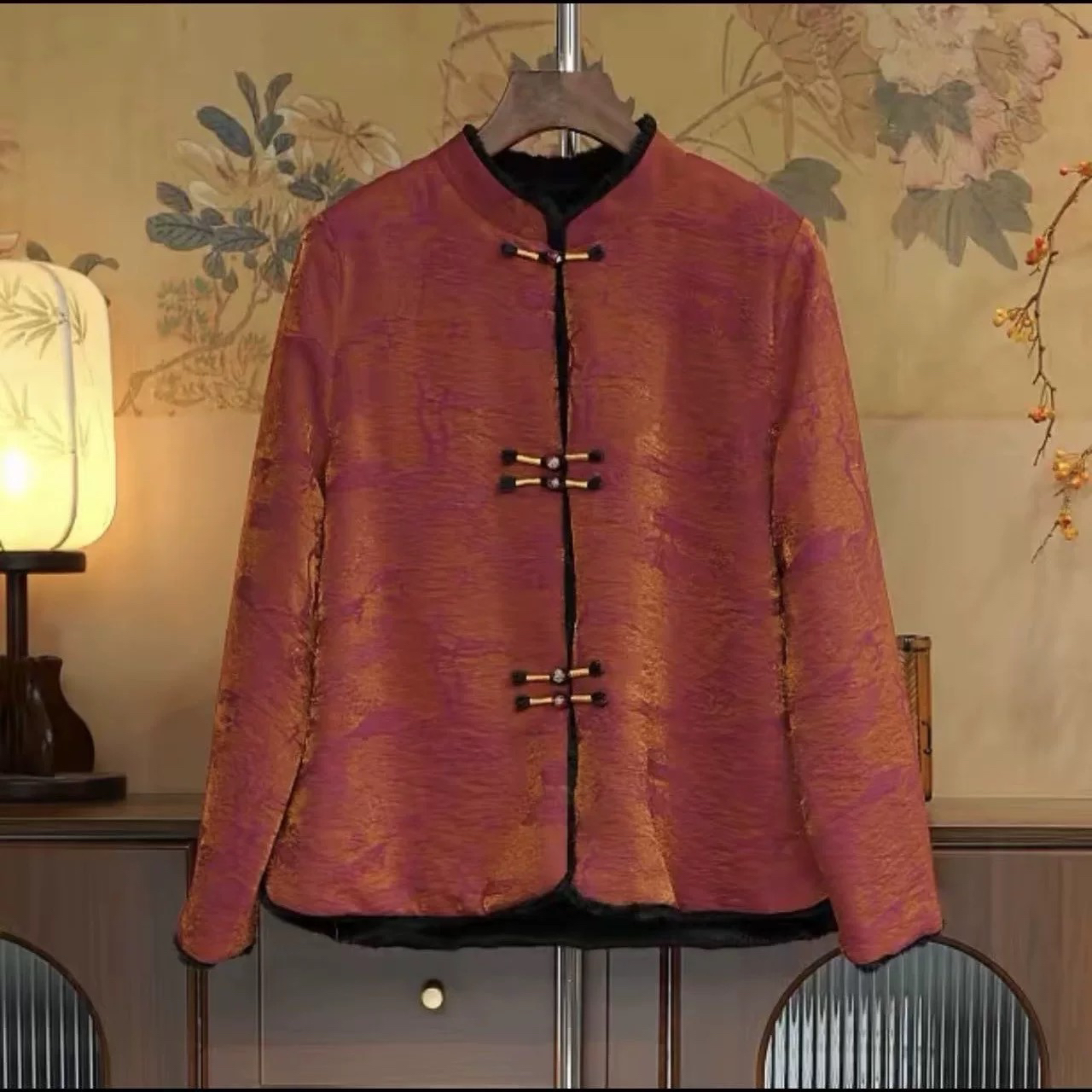 亭台浮光锦-新中式中国风百搭气质双面双穿加厚长袖外套