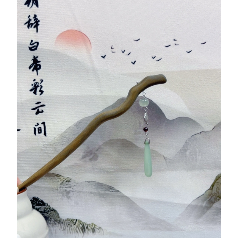 A66-18公分-天枝流苏发簪