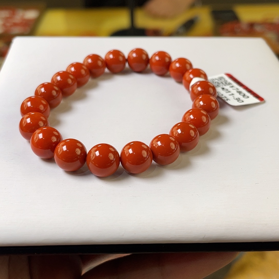 南红玛瑙未镶嵌手链9M+