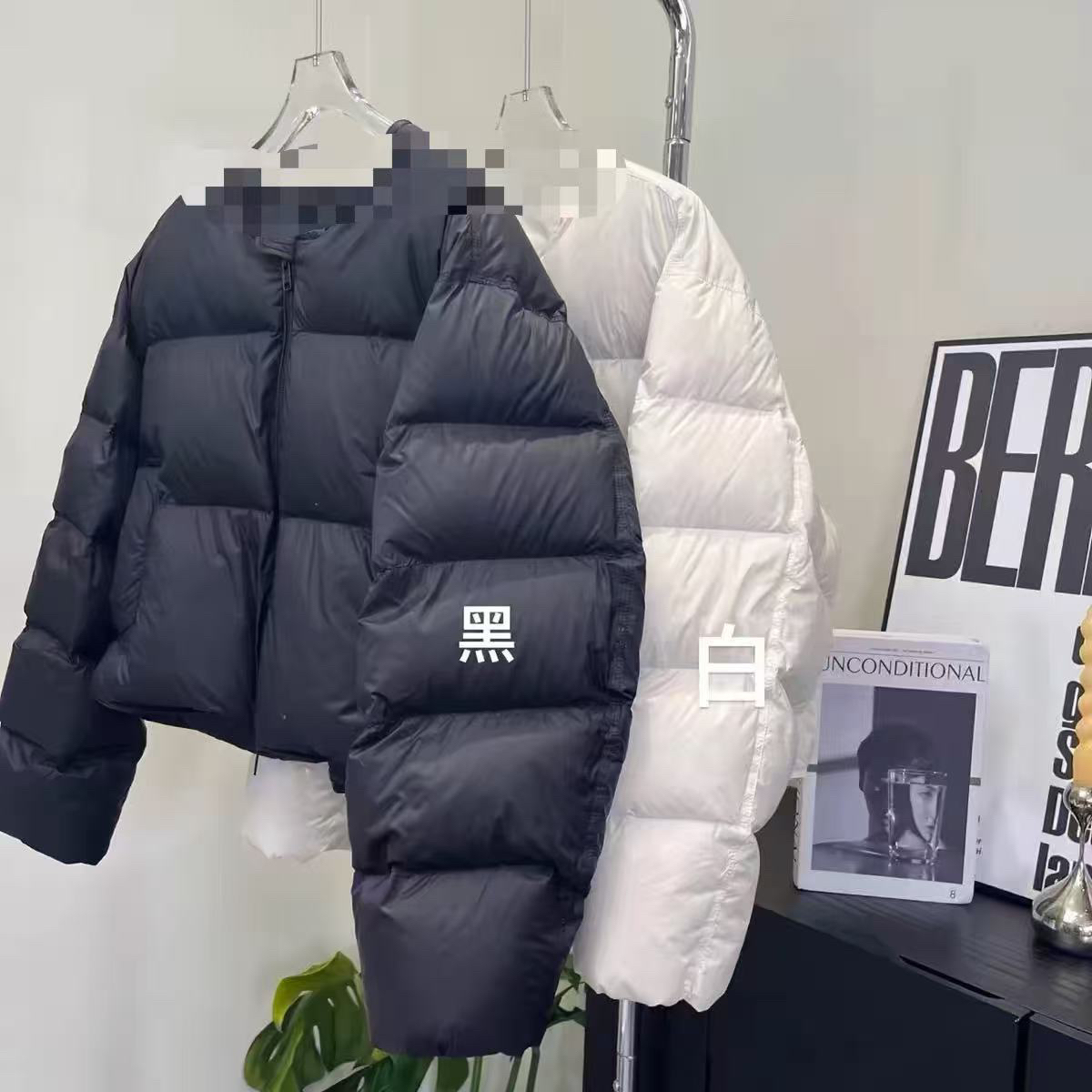 大萍家小众款泡芙圆领设计香蕉袖羽绒服外套