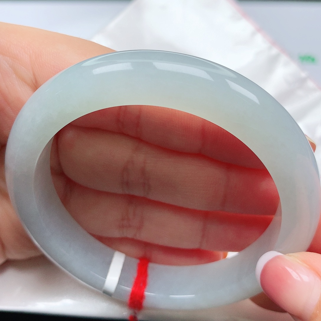 翡翠未镶嵌手镯冰晴4