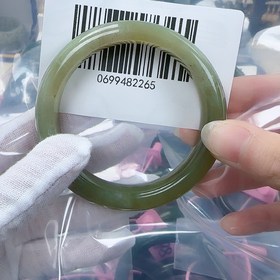 和田玉手镯未镶嵌5859