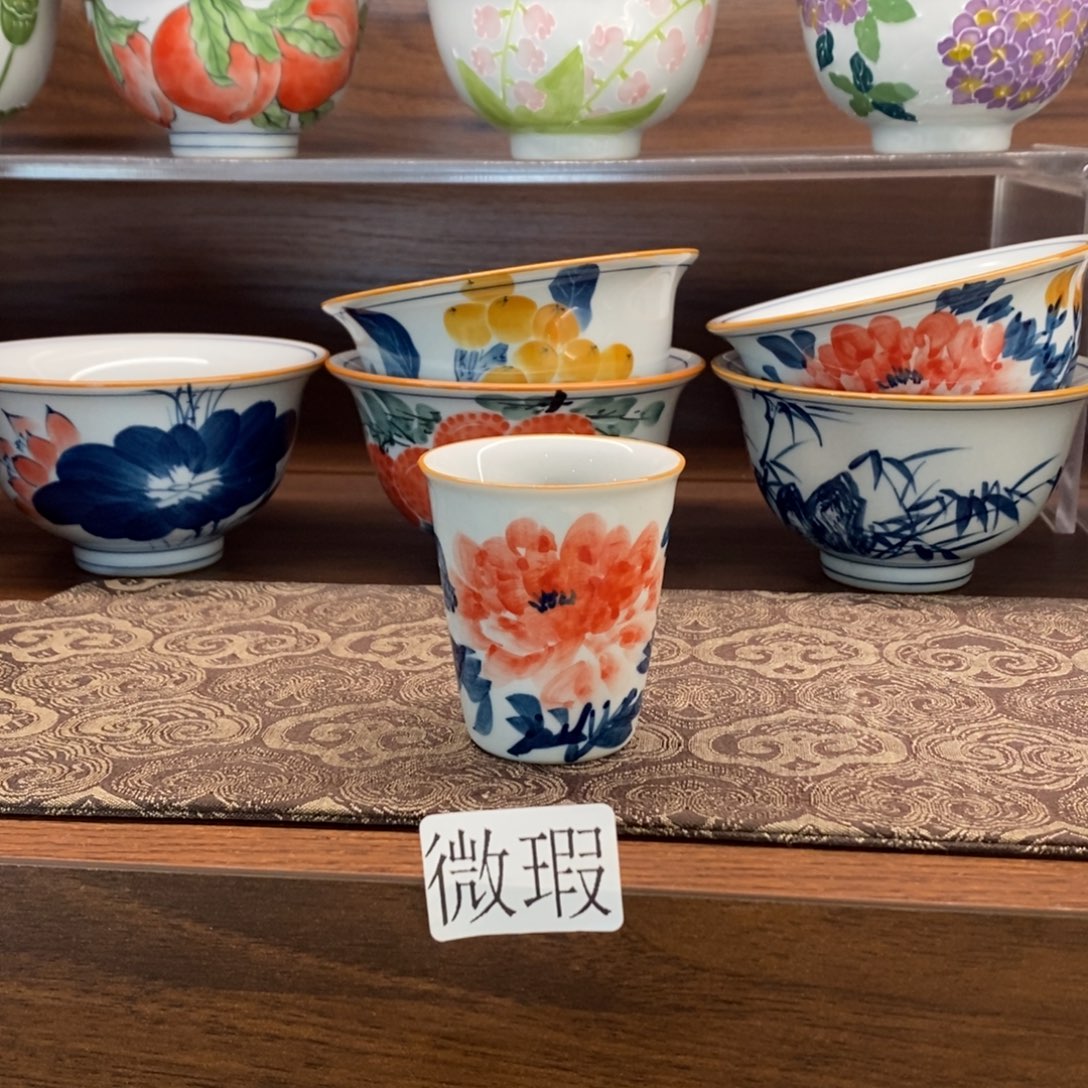 釉下彩老陶泥手工绘制