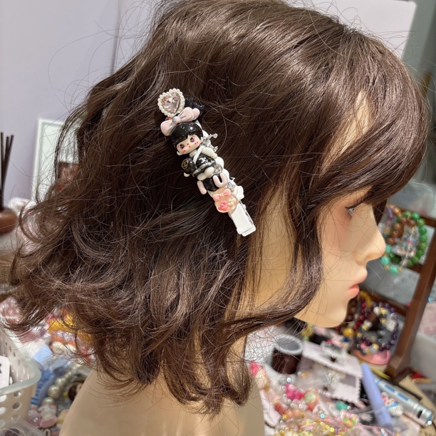 【肉拉原创设计】手工可爱甜美DIY网红韩版女童气质发卡ins香蕉发夹