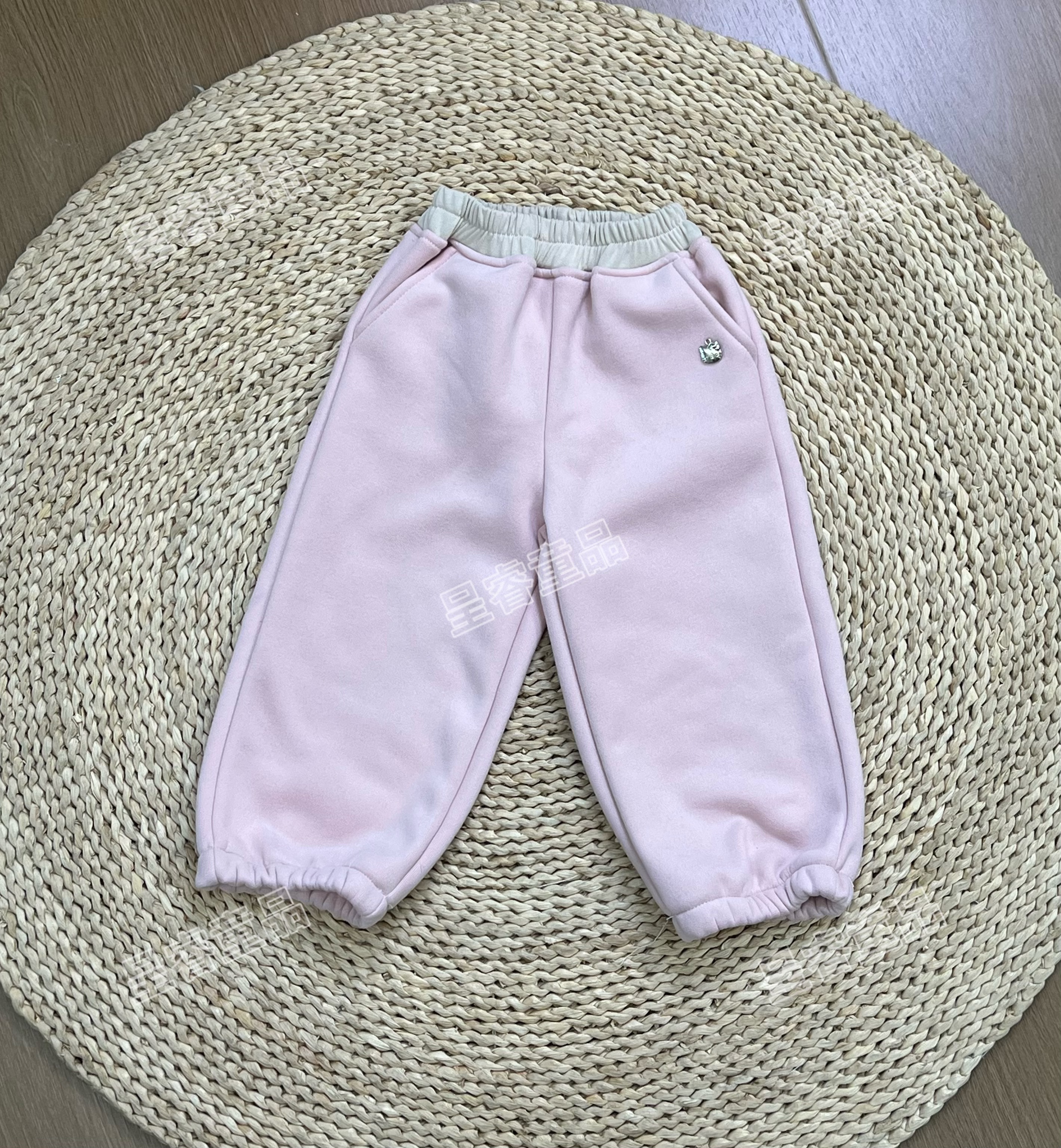 女童冬季加绒加厚秋冬灯笼卫裤休闲甜美风