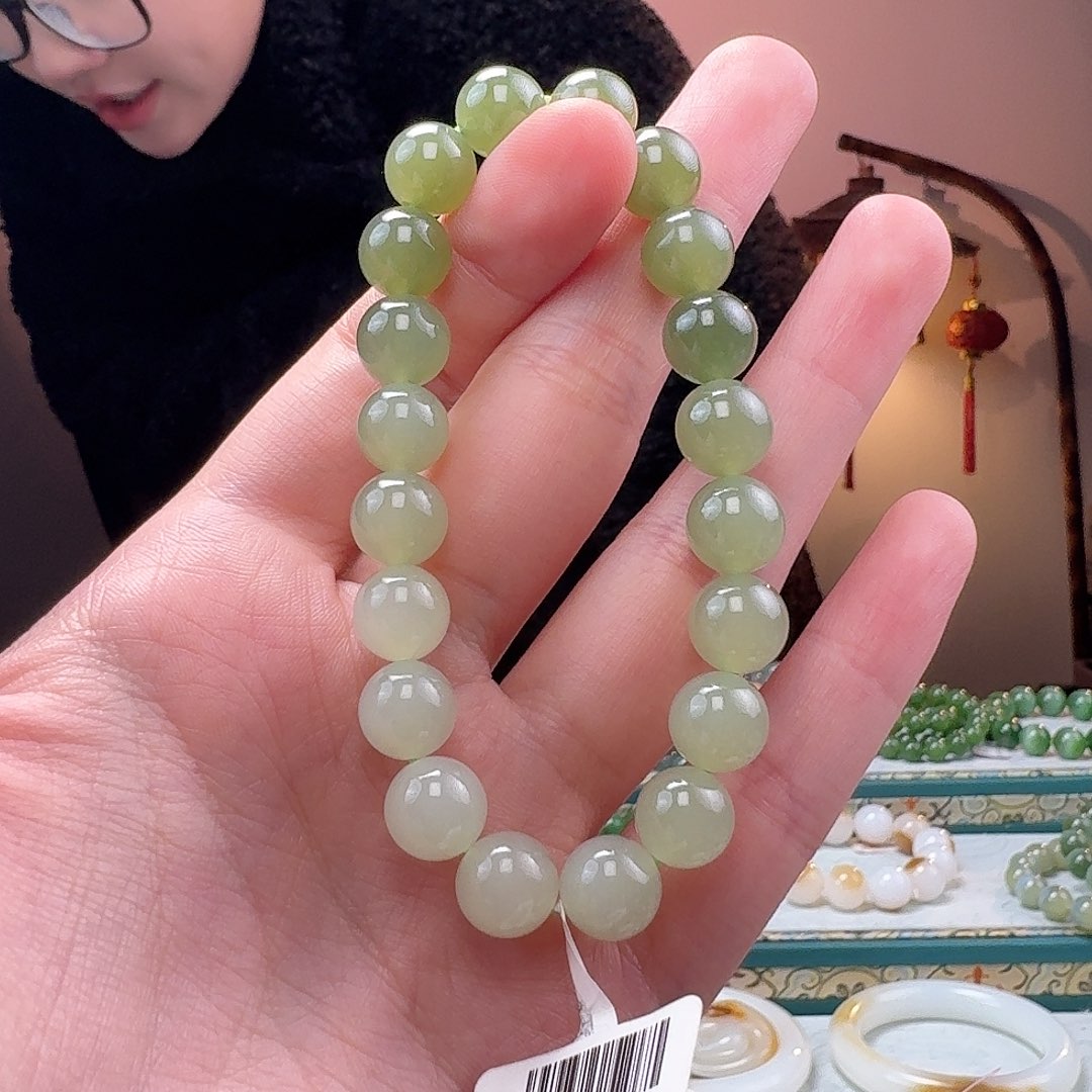 和田玉手串未镶嵌