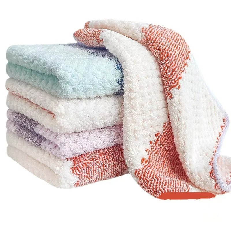 【拍两单提前发】【拍五发六】厨房洗碗抹布清洁彩色小抹布随机色1条