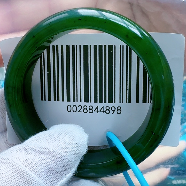 和田玉（碧玉）手镯未镶嵌5253包容