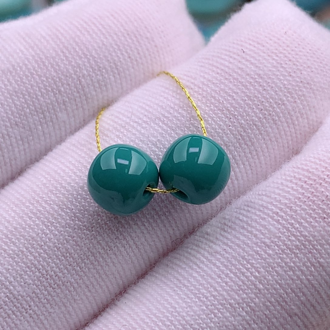 未镶嵌绿松石珠宝奇石7.1✖️6.2mm