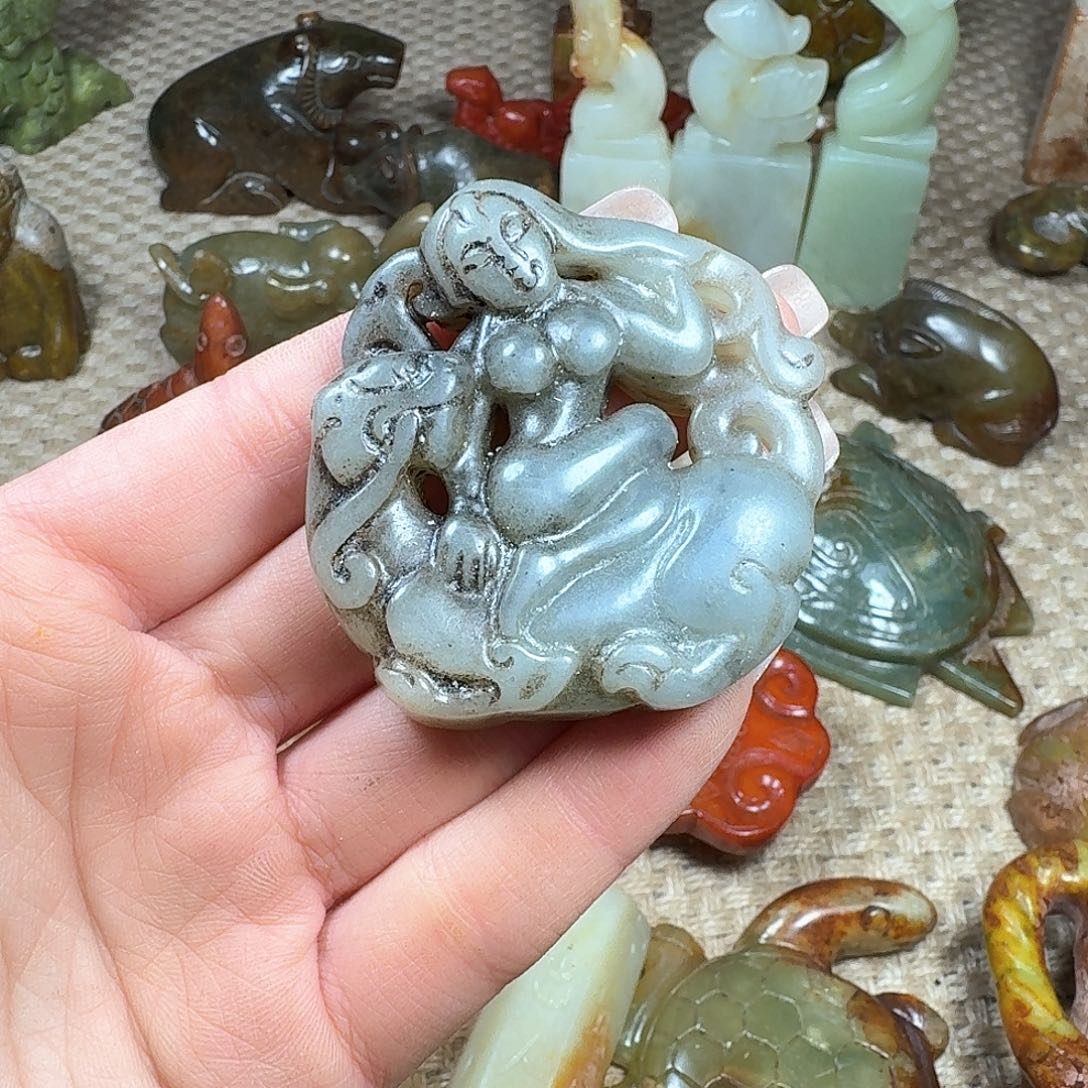 白玉菩提吊坠挂件