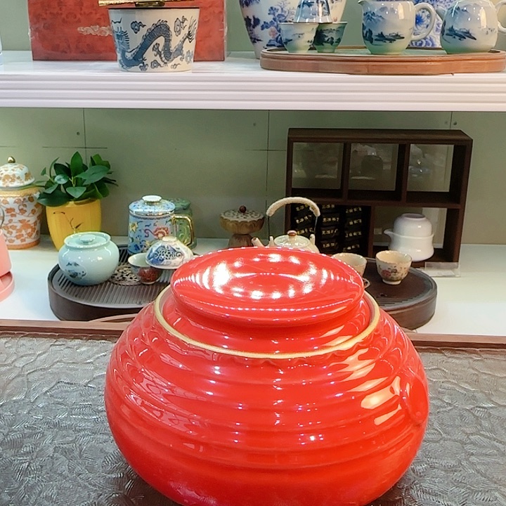 青花瓷器茶具套装 旅行茶具茶叶罐 玻璃杯公道杯等