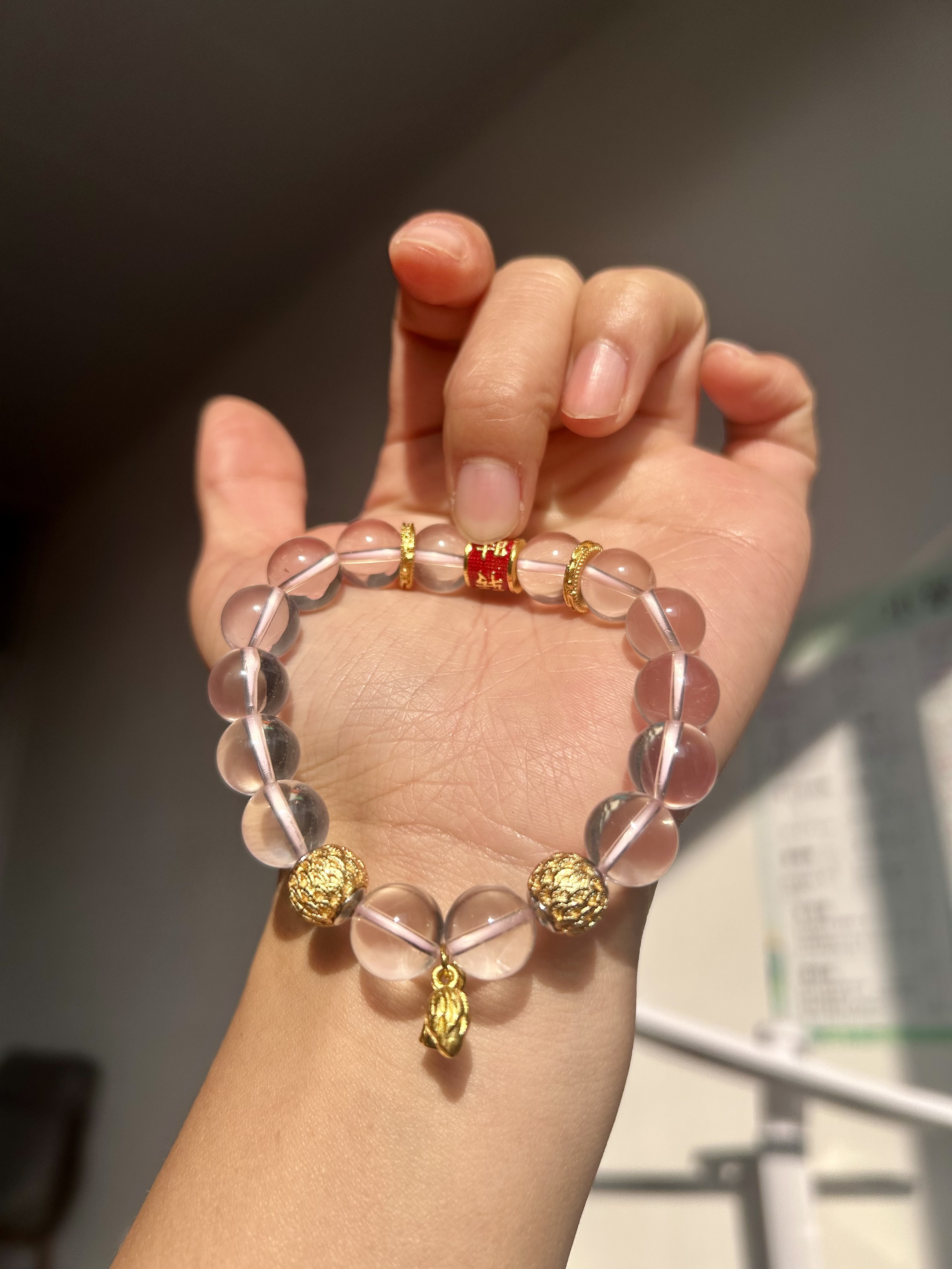 合金石英石手链 【鑫瑾源甄选】xyj12水晶手串