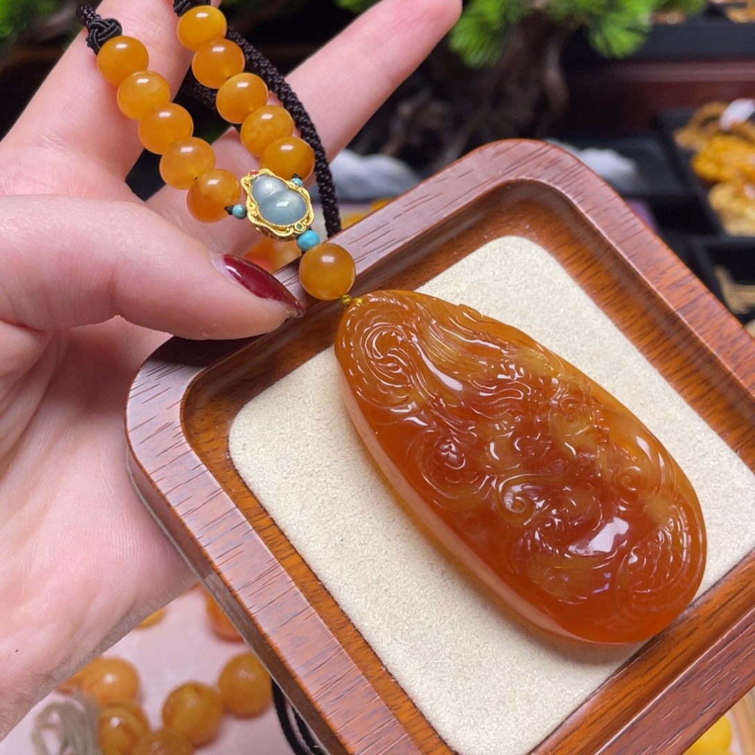 蜜蜡颈饰未镶嵌项链