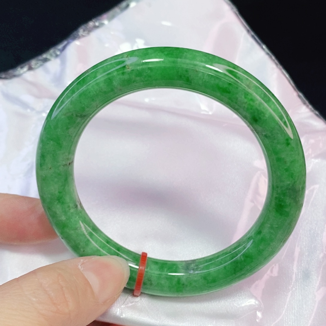 未镶嵌手镯翡翠54.3圆镯