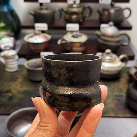 戏***梦茶盏景德柴烧茶具-纯手工茶具