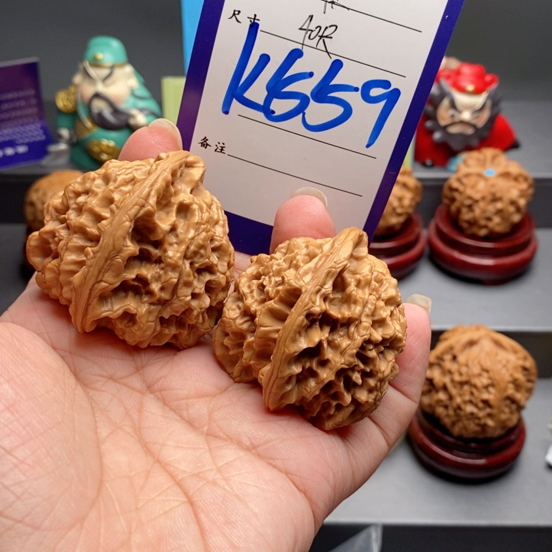 睡***觉文玩核桃把件座山雕40