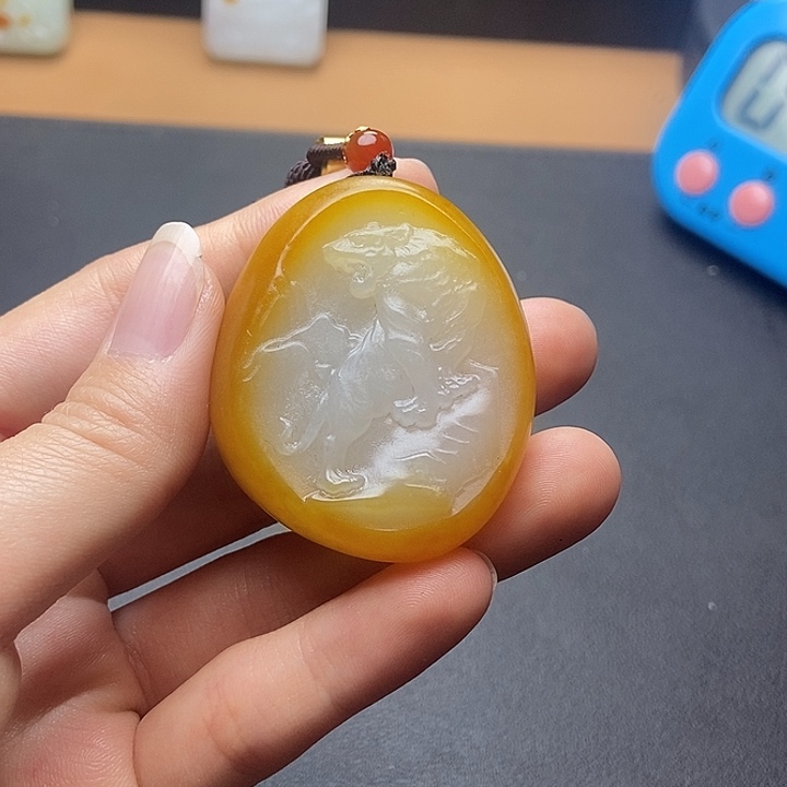 和田玉未镶嵌挂件N