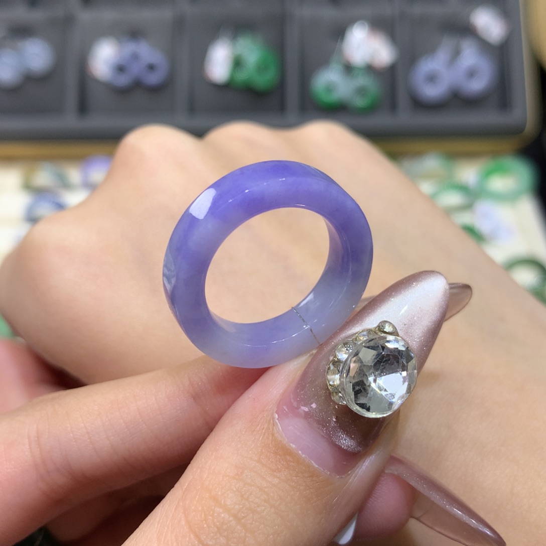 翡翠戒指未镶嵌14-15方戒