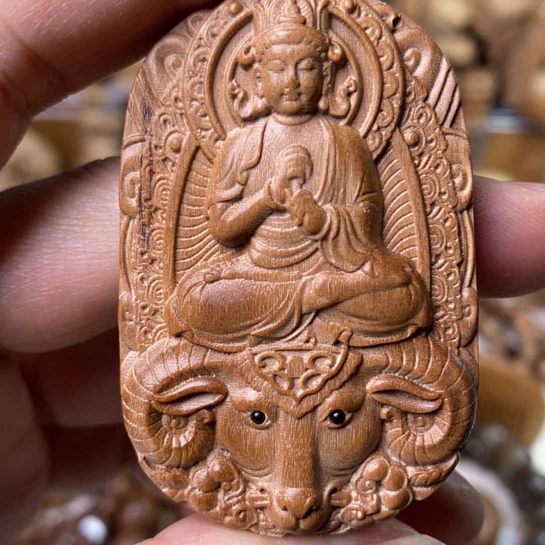 檀香木手串/手链福利款羊生肖牌