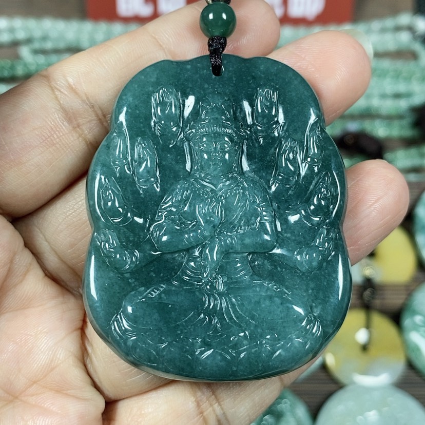 【闪购商品】翡翠颈饰未镶嵌玉吊坠翡翠玉千手观音