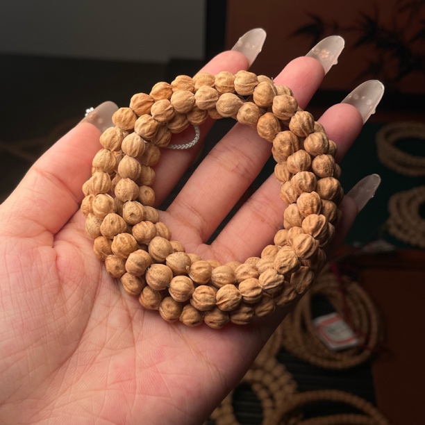 热振柏香原桩莲花桩粉皮长串