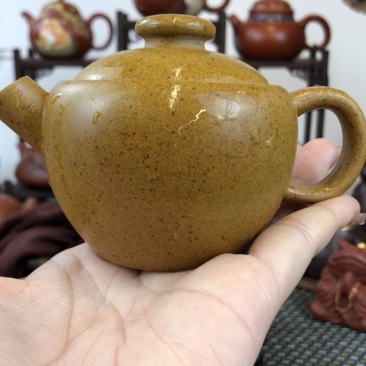 紫砂茶壶宜兴紫砂壶150黄金段泥