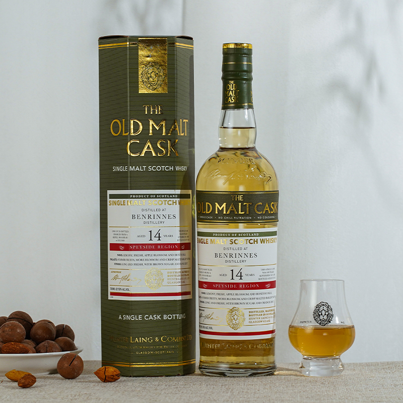 本利林14年波本桶 亨特梁老麦芽桶单一麦芽威士忌 苏格兰进口洋酒
