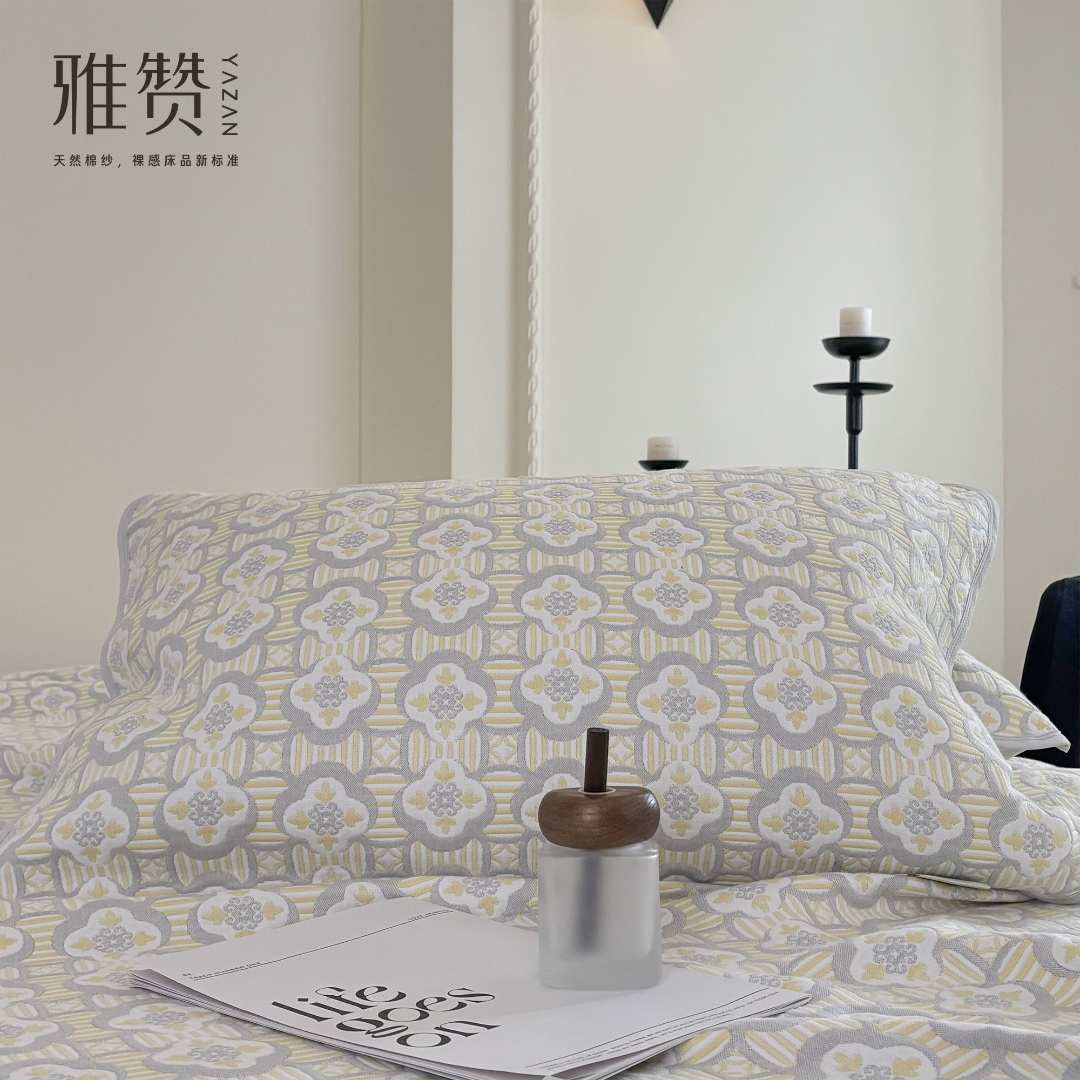 雅赞【枕套】儿童/成人 6层纱布纯棉透气柔软四季可用舒适