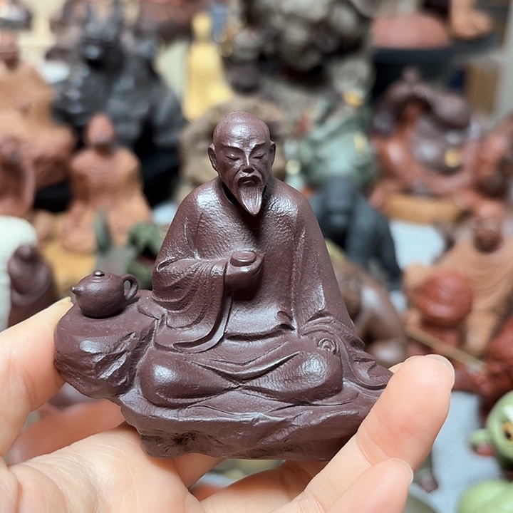 紫砂茶宠荷*陆羽品茶