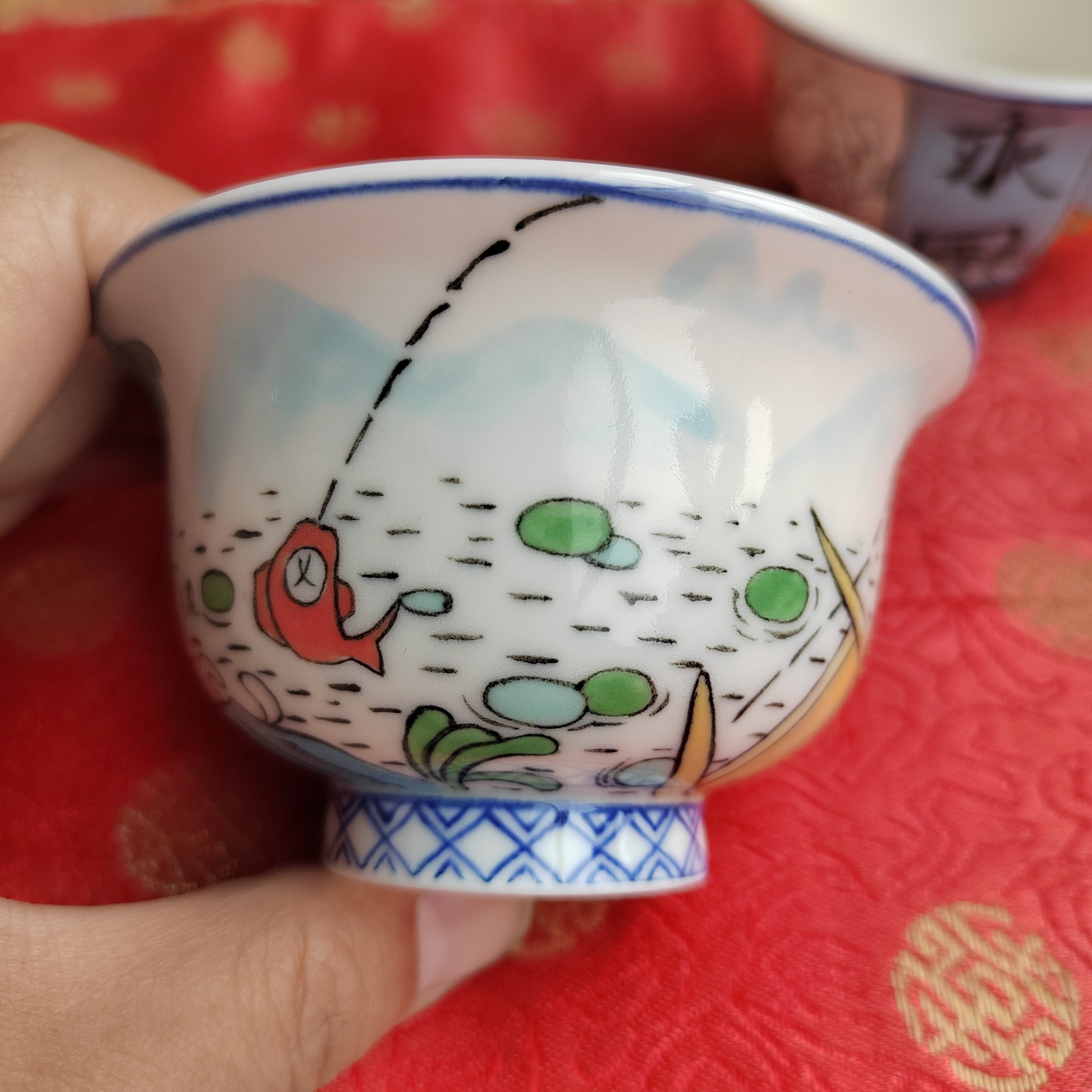 纯手绘高温釉下彩压手杯 灌篮高手 100ml