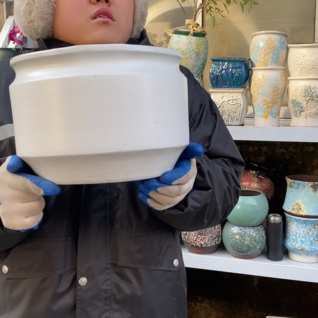 紫砂花盆口25高18福利