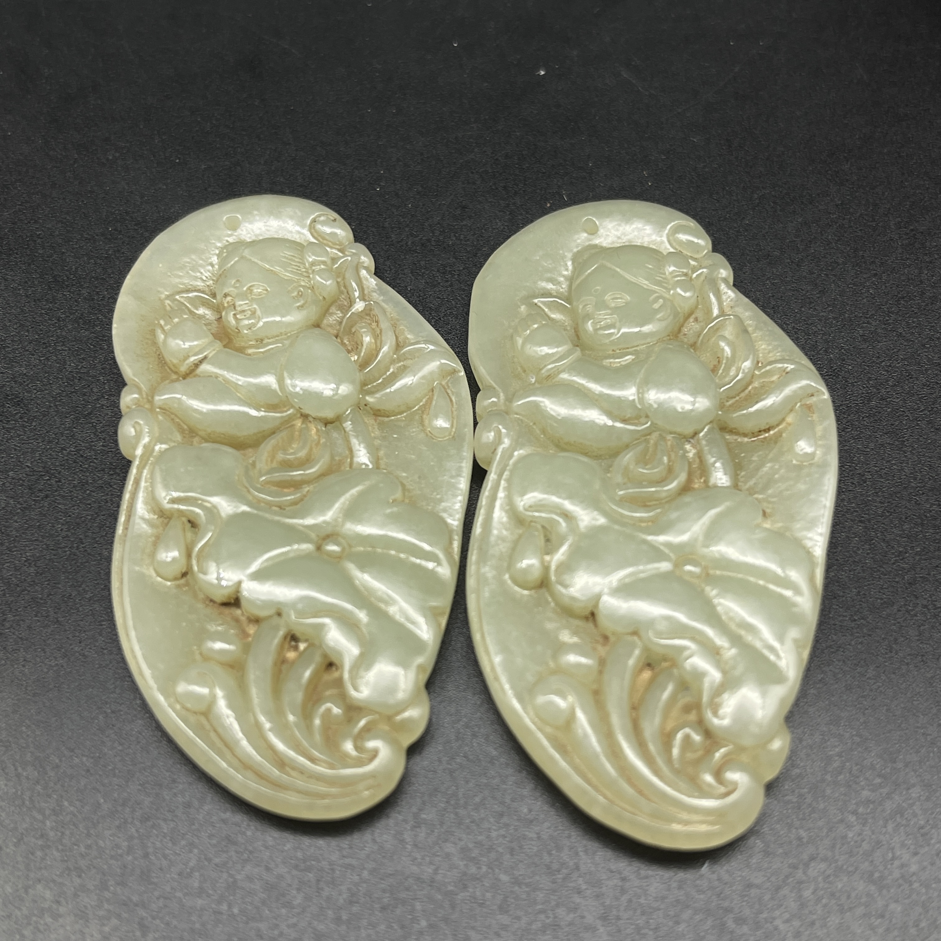 《清代》和田玉童子佩  山东文物商店泰运 ZZXCDH587014