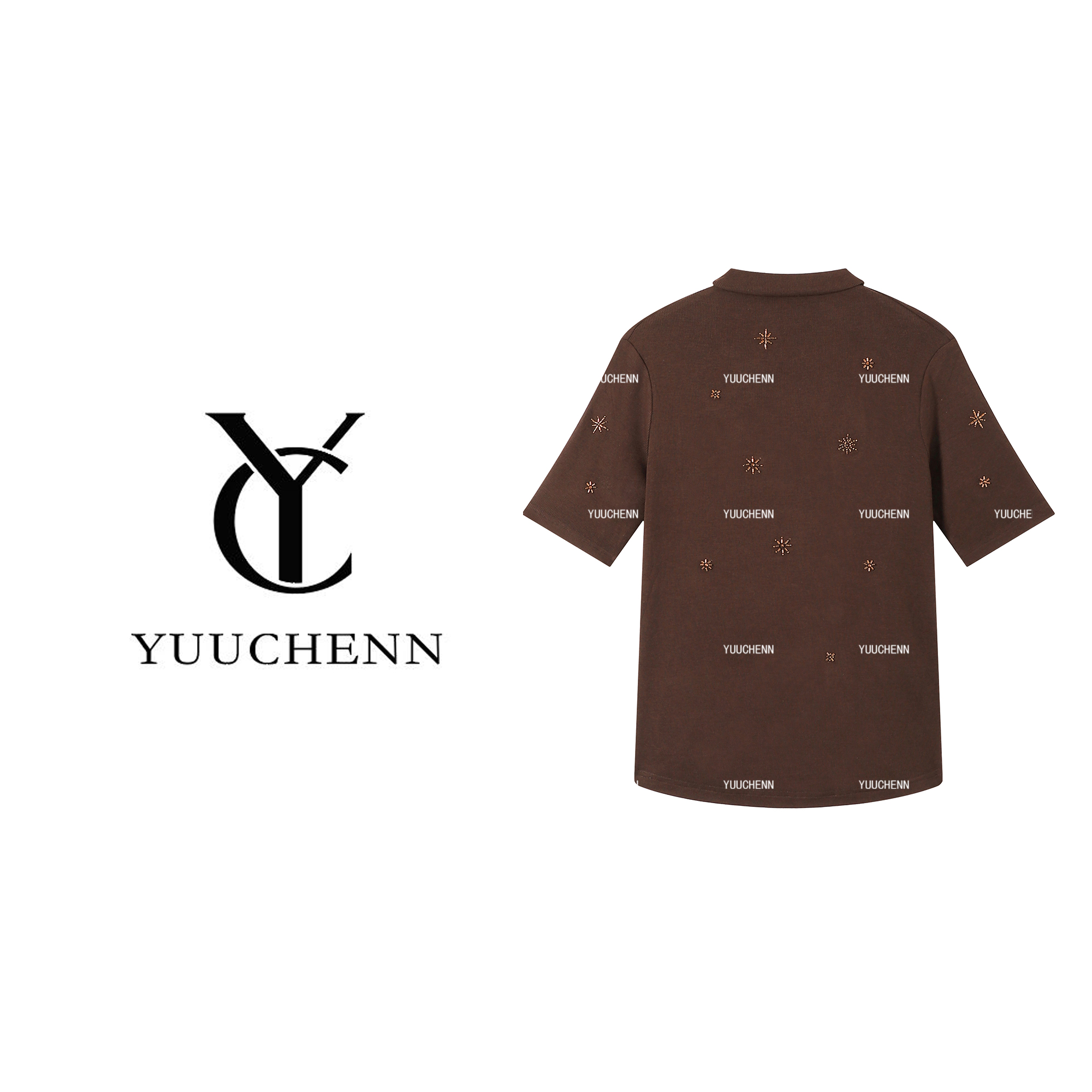 YUUCHENN 半高领长袖上衣女设计感高级百搭JYY-W62137