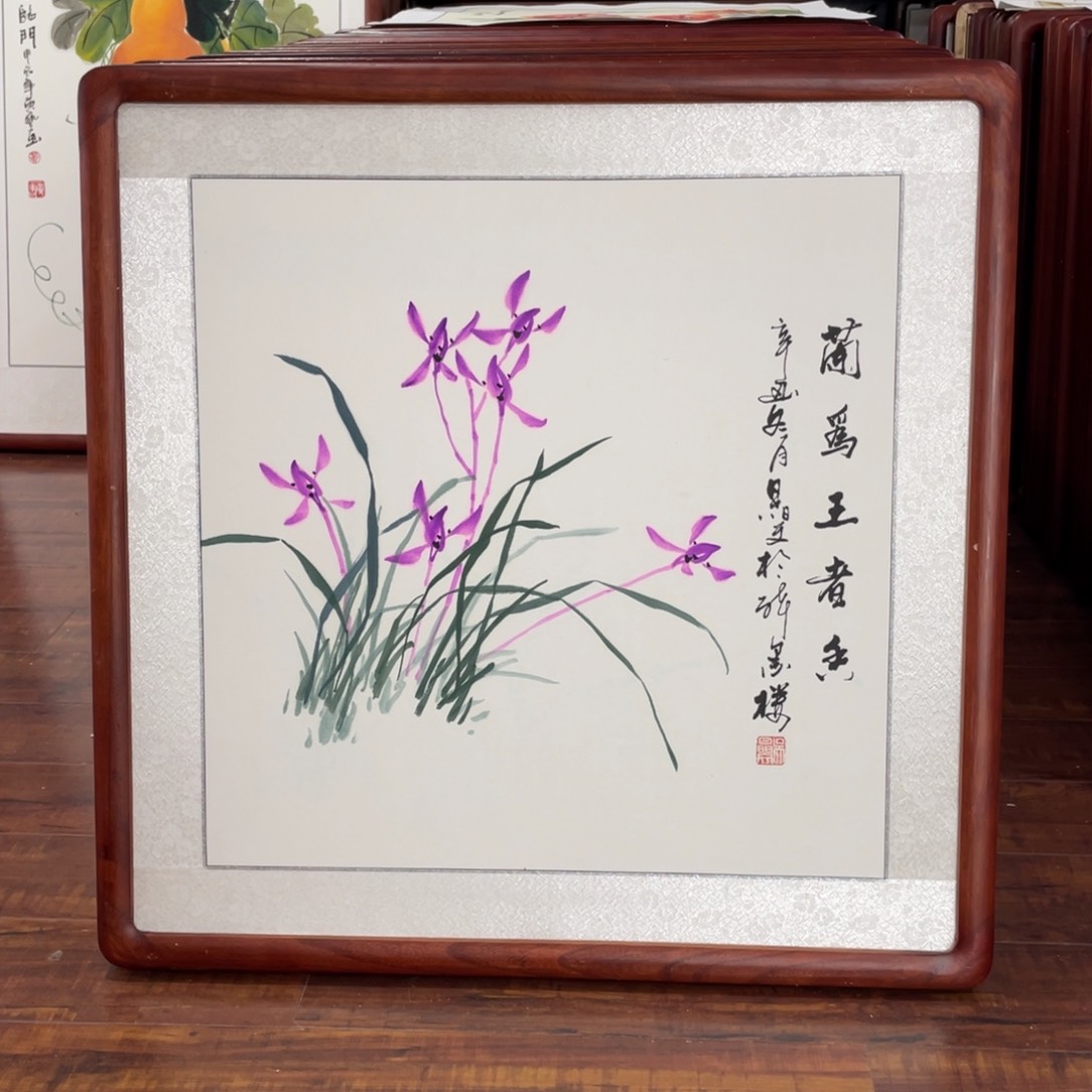 国画带框尺寸63*63厘米