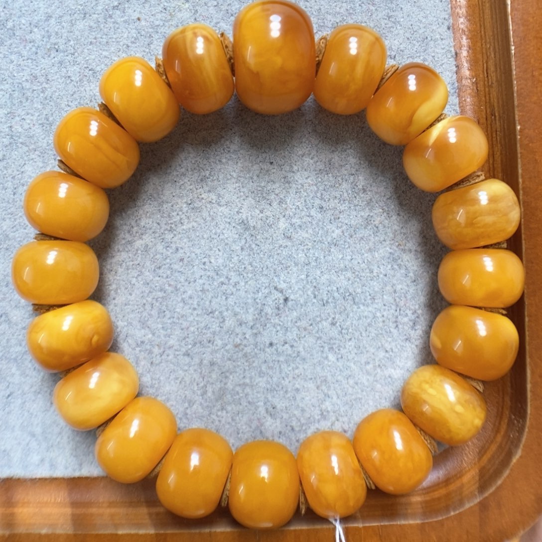 蜜蜡手串未镶嵌蜜蜡手串