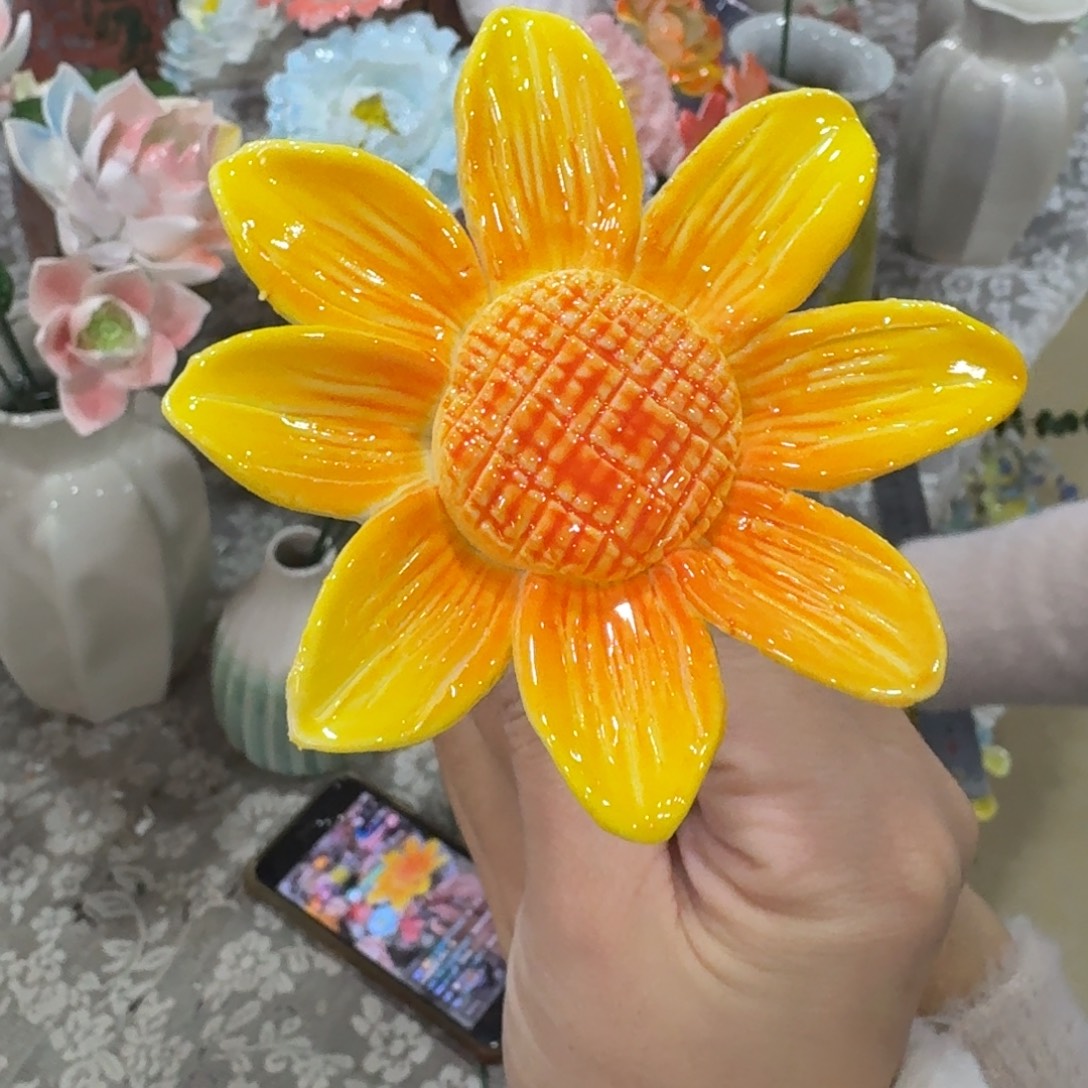 2513 陶瓷花拍满20元发货退款的拉黑