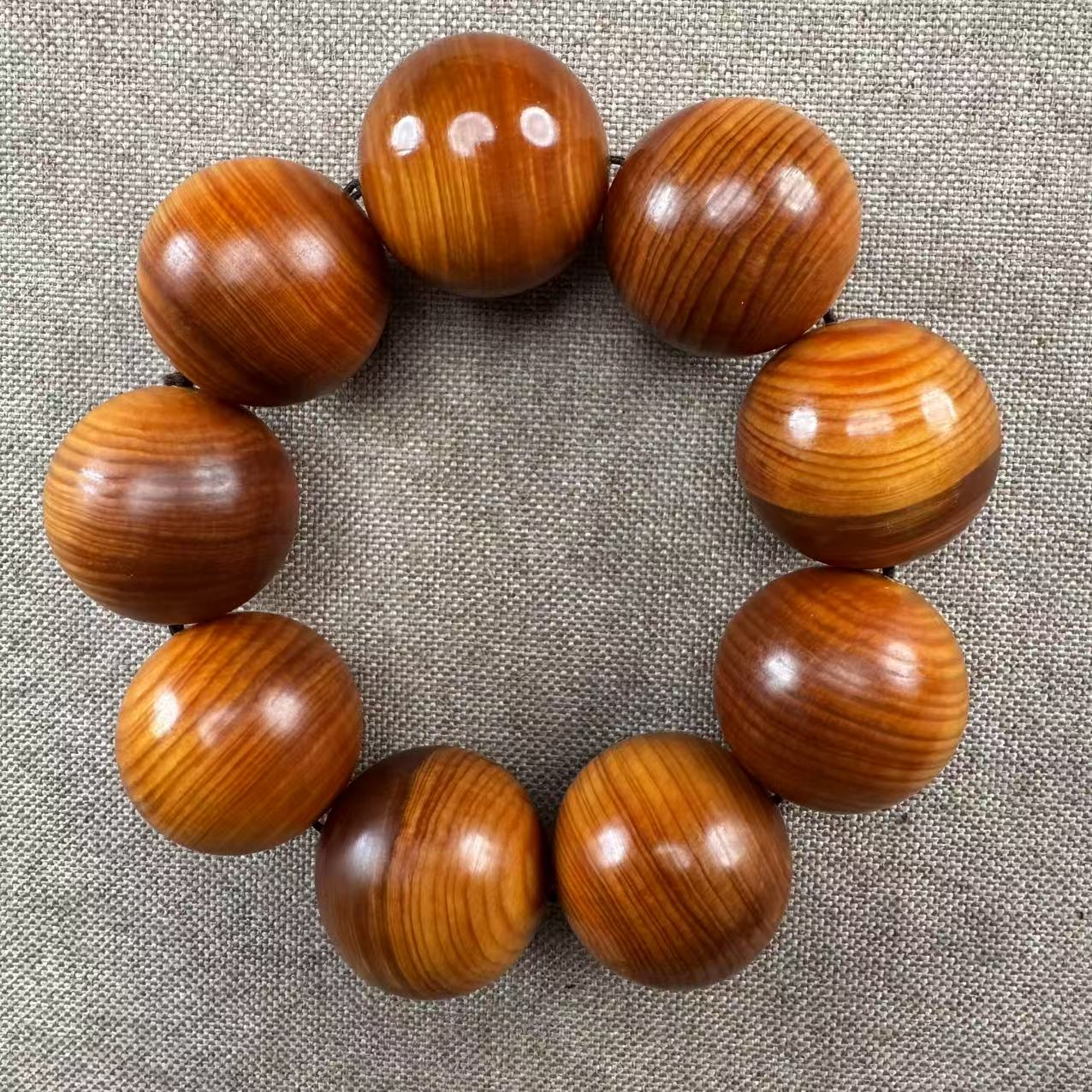 【芸奇】太行玉化崖柏3.0单圈文玩手串