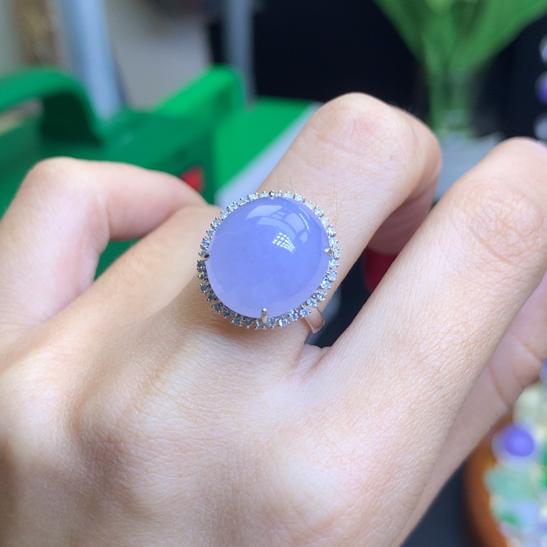 翡翠颈饰18K金镶嵌天**?天然