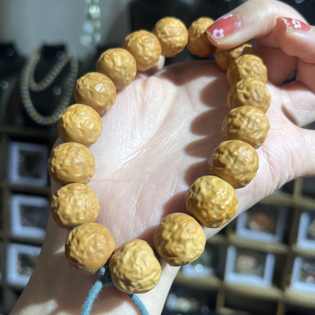 15mm猴头核桃【大枣】二等品原皮原色无泡药猴头雕刻文玩手串