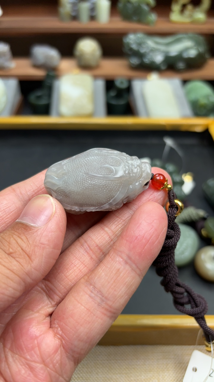 保真和田玉龙龟时尚吊坠百搭精雕拍一发一手工精致气质