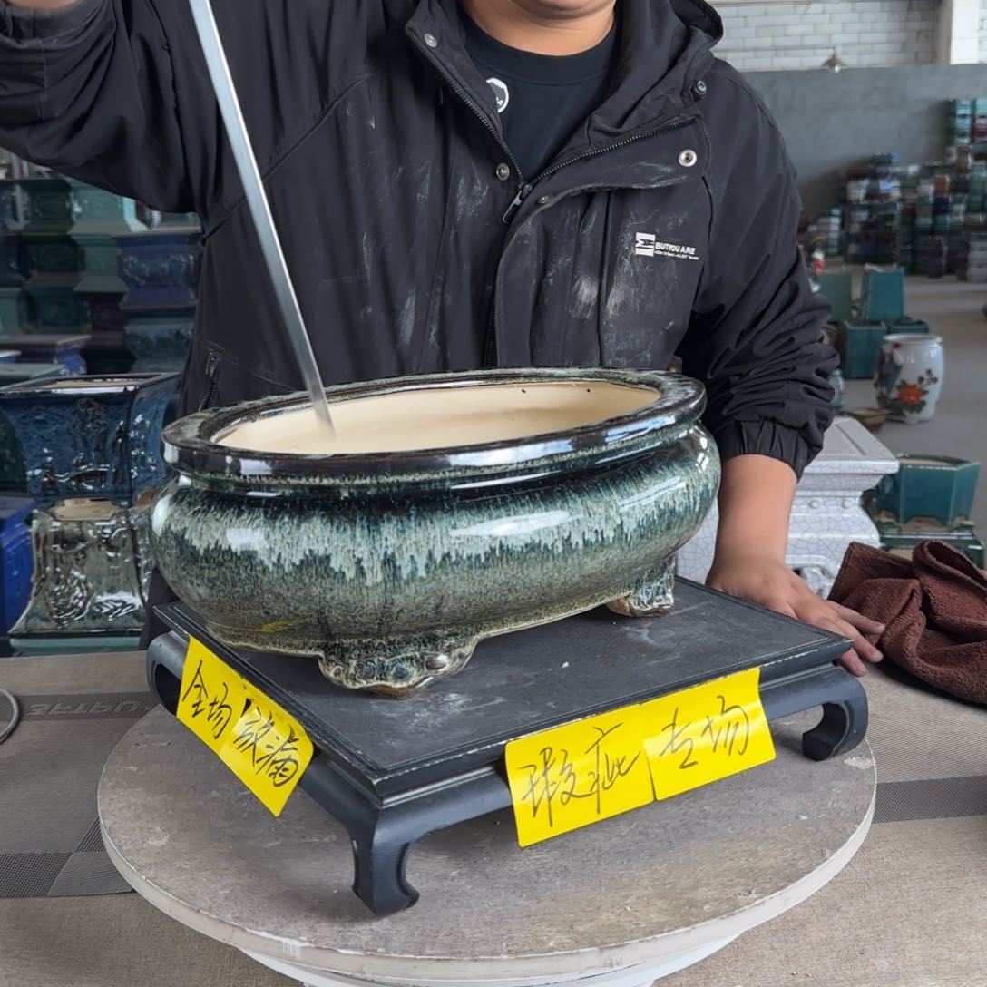 陶。一风堂石湾花盆 