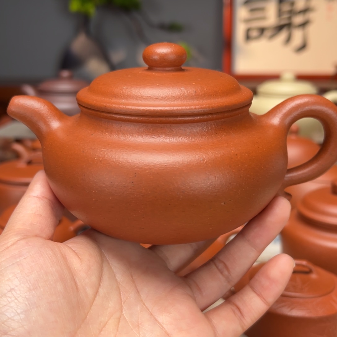紫砂茶壶宝山红泥360