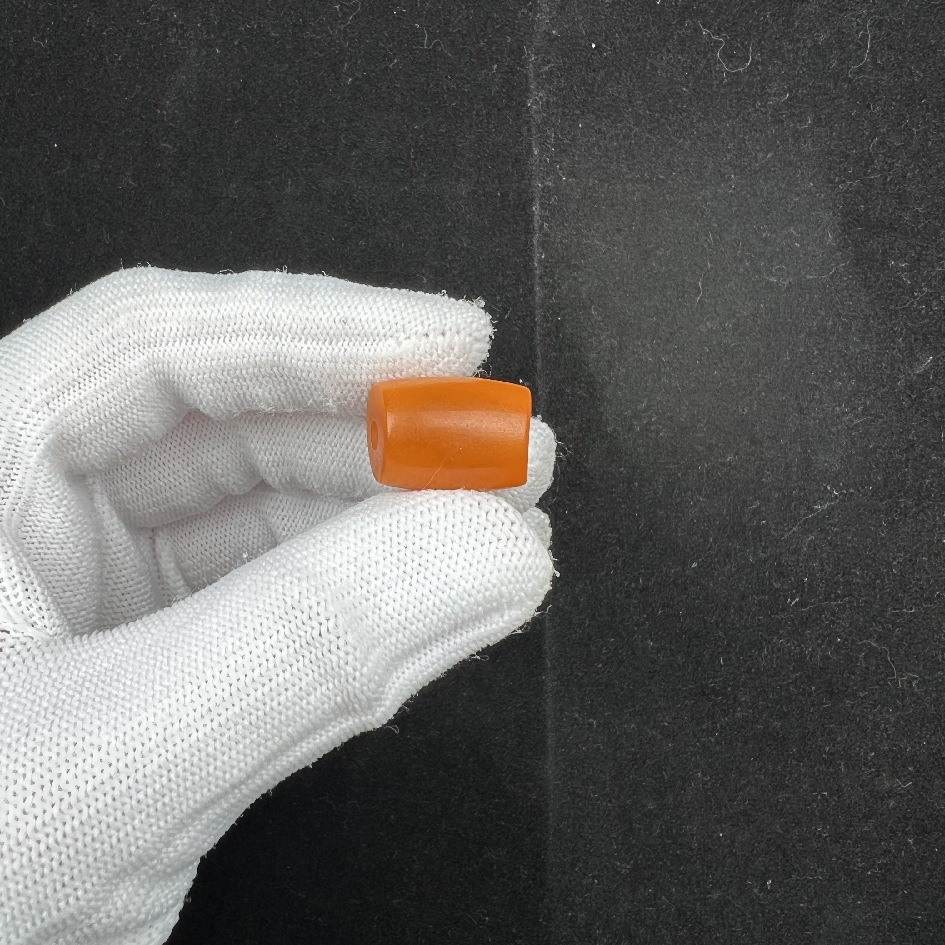 K5967天然蜜蜡老蜡马蹄珠-微瑕 13*19mm 支持复检 假一罚十